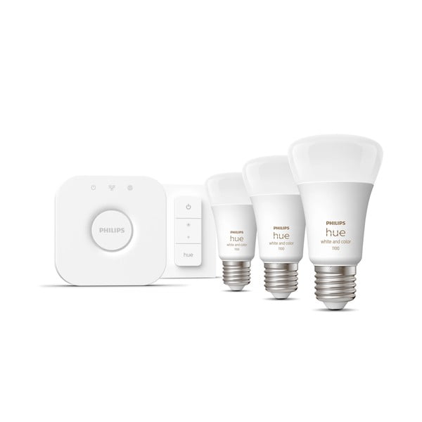 Smart стартов пакет 5 бр. E27, 11 W White and color ambiance – Philips Hue