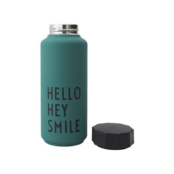 Зелена термо бутилка Hello, 500 ml Special - Design Letters-image-1