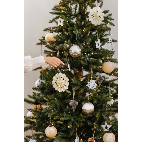 Хартиена  ръчно изработена коледна украса ø 10 cm Honeycomb Snowflake – Sass & Belle-image-2