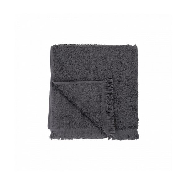 Тъмносива памучна кърпа 50x100 cm FRINO - Blomus