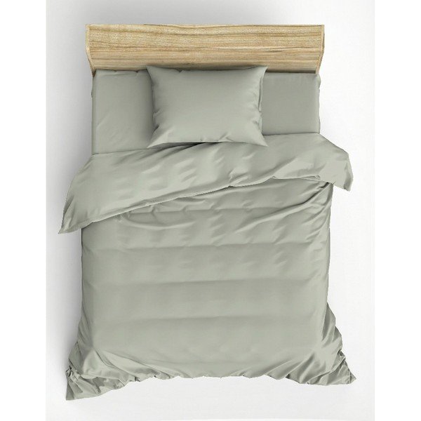 Светлозелено единично  спално бельо 200x140 cm Plain  – Mijolnir-image-4