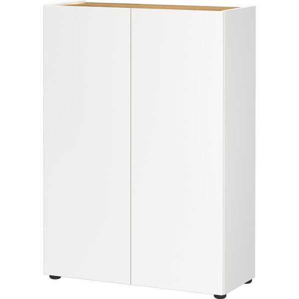 Бяло шкафче от декор от дъб  74x105x33 cm Alviano – Germania