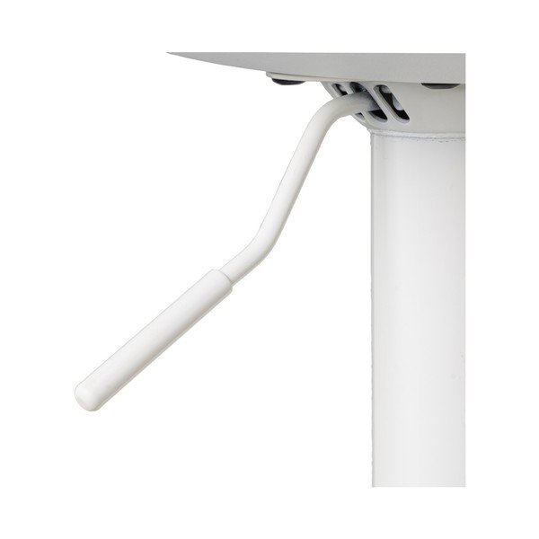 Бели бар столове в комплект от 2 бр. с регулируема височина от имитация на кожа (височина на седалката 56,5 cm) – Casa Selección-image-2