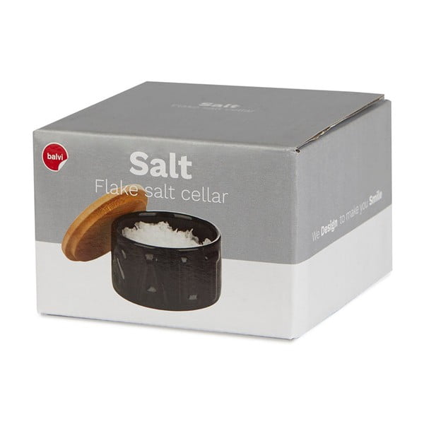 Черна керамична кутия за сол - Balvi-image-3