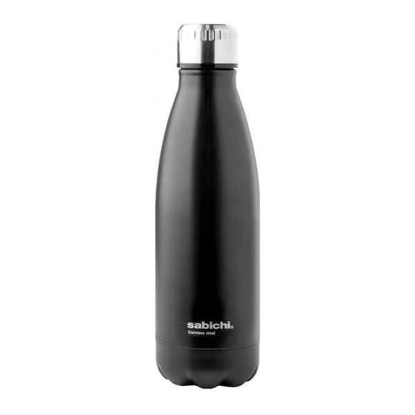 Матова черна бутилка от неръждаема стомана , 450 ml - Sabichi