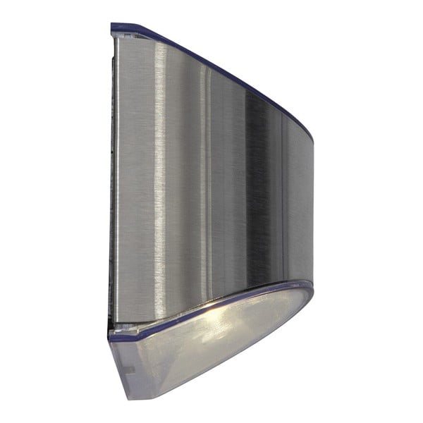 Комплект от 2 слънчеви LED лампи за стена от неръждаема стомана, височина 8 см Wally - Star Trading-image-2