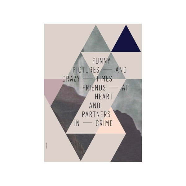 Autorský plakát Friends, 50x70 cm