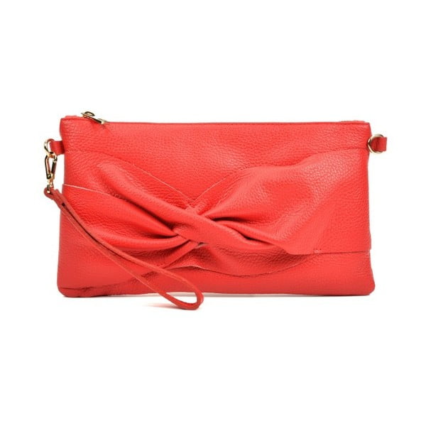 Червена кожена чанта Gino - Carla Ferreri