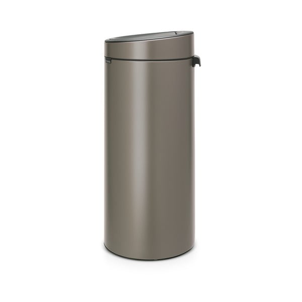 Сиво стоманено кошче за боклук, отваряне с докосване 30 l Touch Bin – Brabantia-image-2