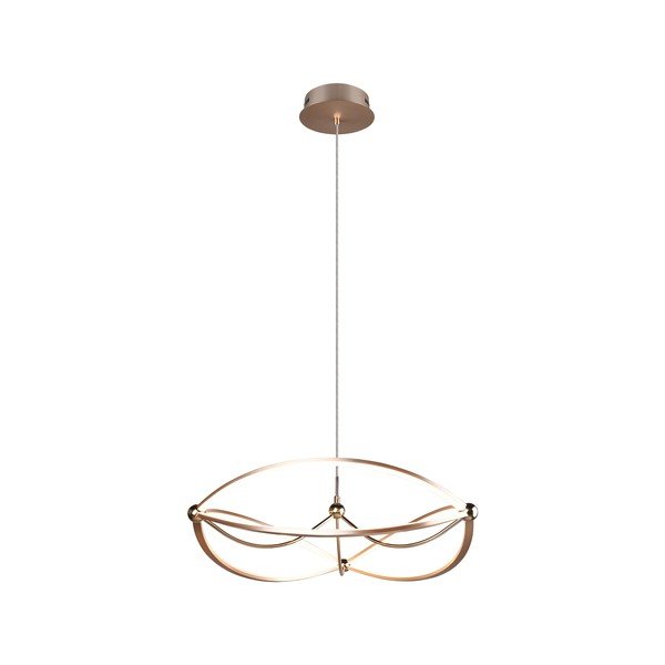 LED затъмняващо се висящо осветително тяло в месингов цвят Charivari – Trio-image-2