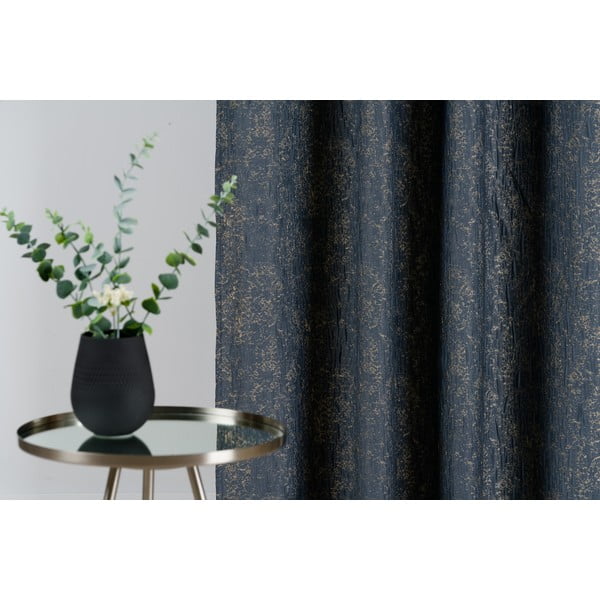 Тъмносиньо-сива завеса 135x280 cm Wayland - Mendola Fabrics