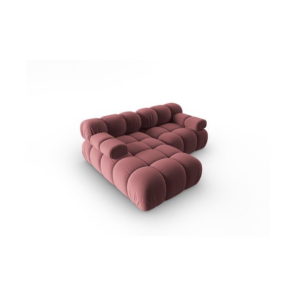 Розов кадифен диван 191 cm Bellis - Micadoni Home-image-4