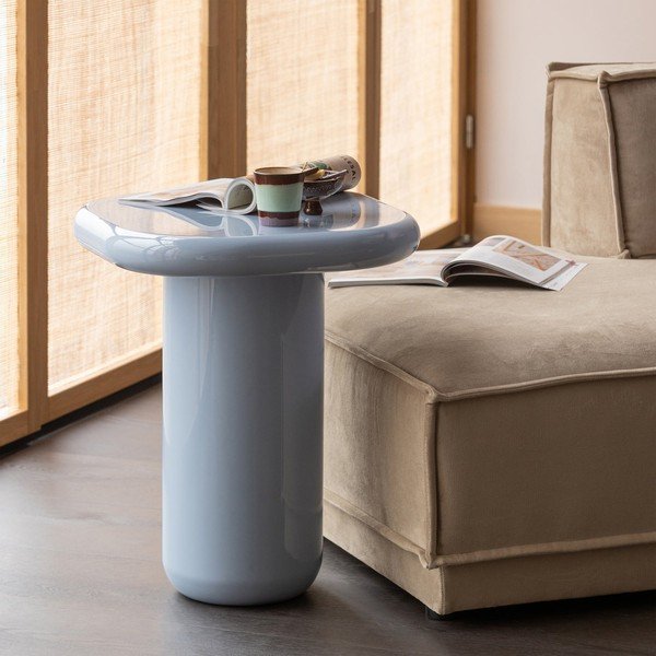 Гланцова странична масичка 50x50 cm Zava – WOOOD-image-1