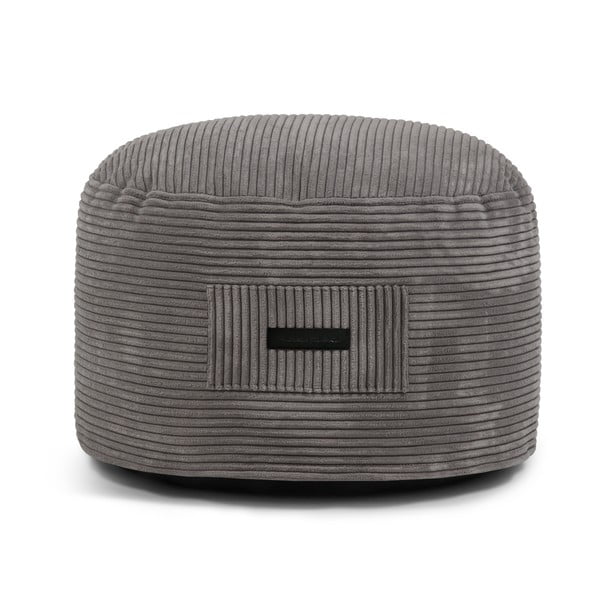 Тъмносива табуретка от рипсено кадифе Om 60 – SLOWDOWN