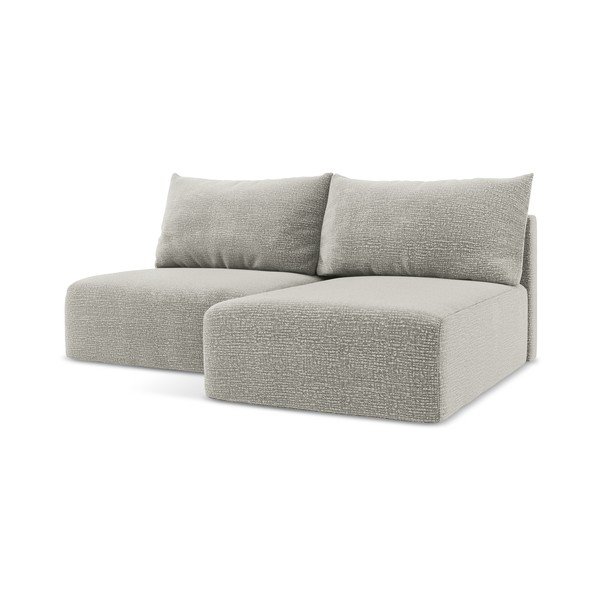 Светлосив разтегателен ъглов диван с място за съхранение (десен ъгъл) Kalena – Makamii-image-1