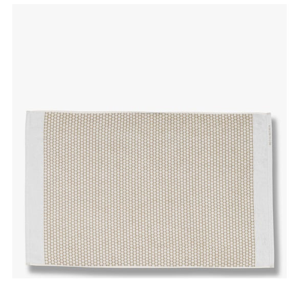 Текстилна постелка за баня в бяло и бежово 50x80 cm Grid - Mette Ditmer Denmark