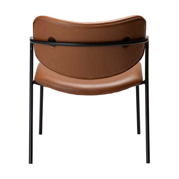 Кафяв фотьойл от изкуствена кожа в цвят коняк Zed - DAN-FORM Denmark-image-4