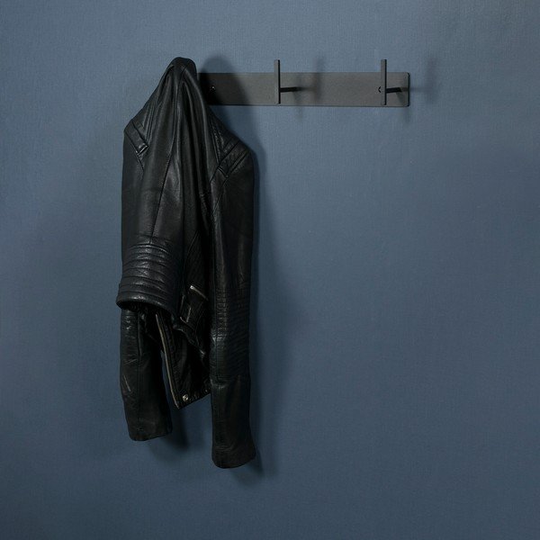 Черна метална стенна закачалка 44 cm Chapman – Spinder Design-image-1