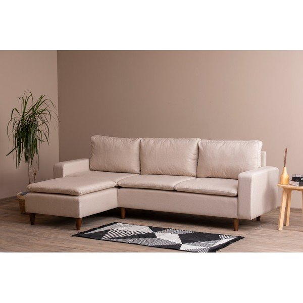 Бежов ъглов диван (ляв ъгъл) Lungo – Balcab Home-image-2