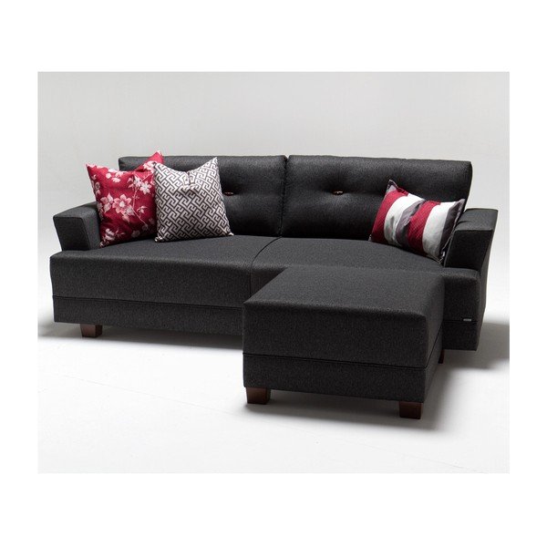 Сив диван ляв ъгъл Ingrid - Balcab Home-image-2