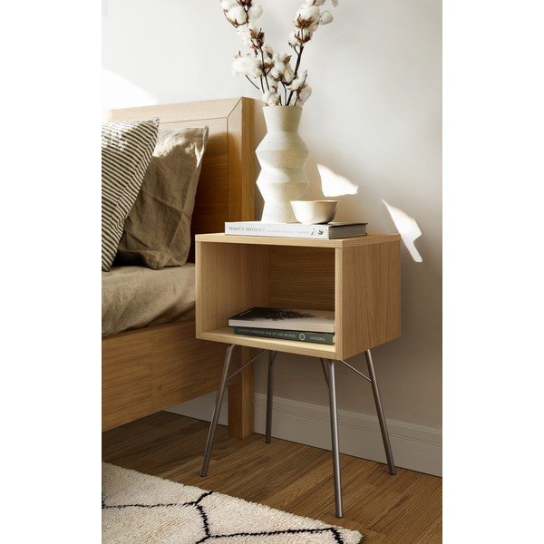 Нощно шкафче от дъб в естествен цвят Rayburn - Woodman-image-1