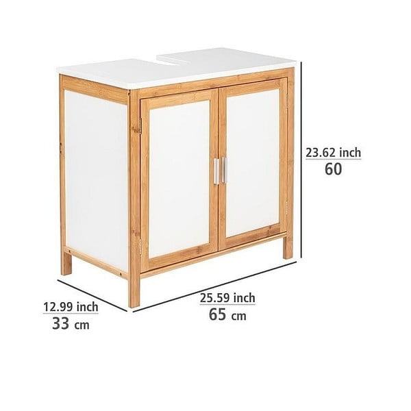 Шкаф за баня, изработен от бамбуково дърво Finja - Wenko-image-4