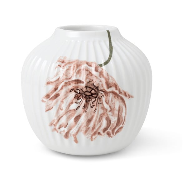 Бяла порцеланова ваза "Мак", височина 13 cm Hammershøi - Kähler Design