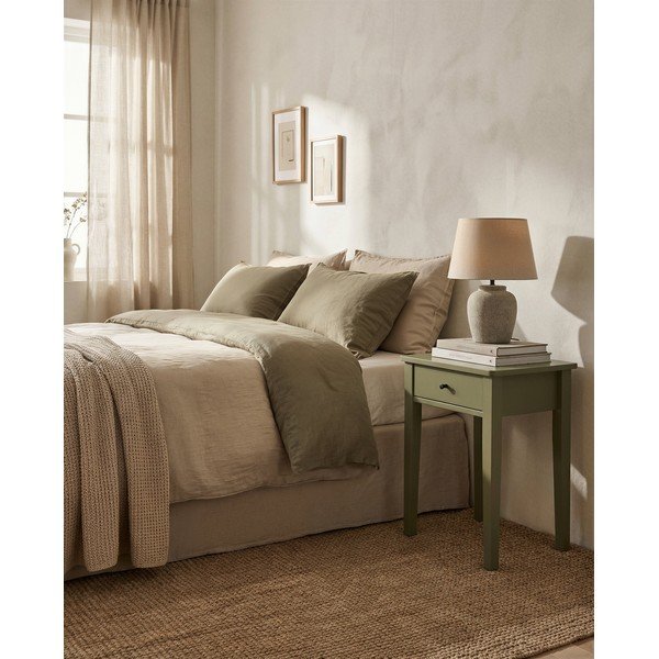 Зелено матово нощно шкафче Bart – Marckeric-image-1