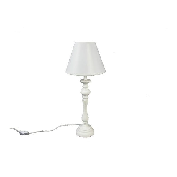 Stolní lampa Wood White, 48,5 cm