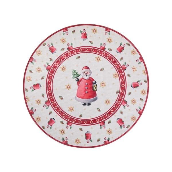 Червен  кръгъл килим с коледен мотив ø 160 cm Toy's Delight Santa Claus – Villeroy&Boch