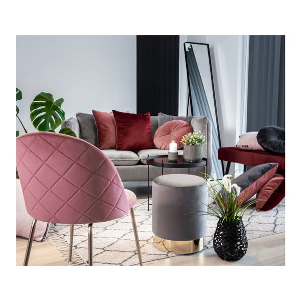 Сив пуф , ø 34 cm Gamby - House Nordic-image-2