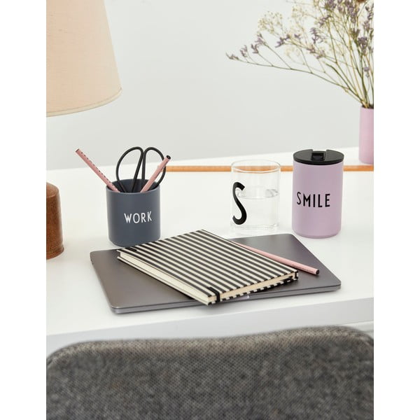 Лилава термочаша 350 ml Smile - Design Letters-image-4