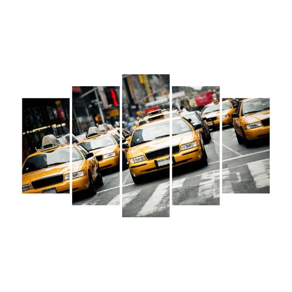 Картина от няколко части върху платно New York Taxi - Unknown