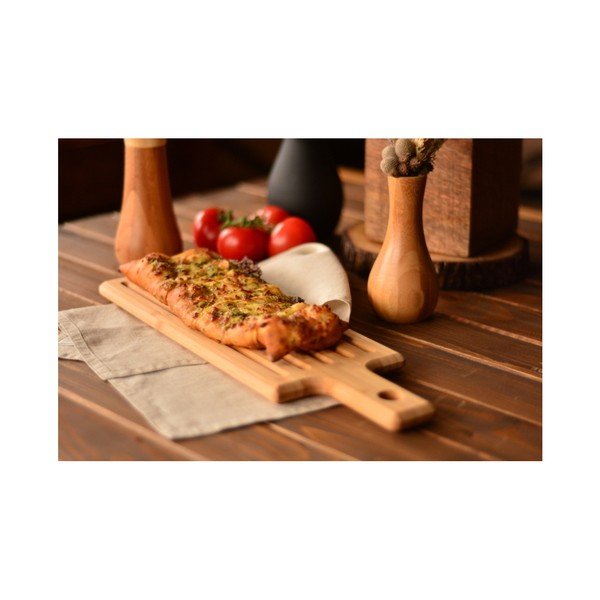 Bambusový servírovací prkénko na steak Bambum Grill, délka 50 cm-image-1