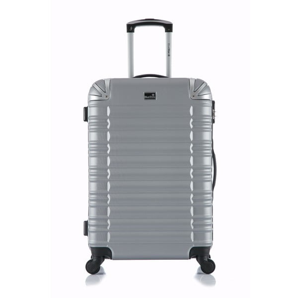 Cestovní kufr ve stříbrné barvě na kolečkách BlueStar Lima, 31 l
