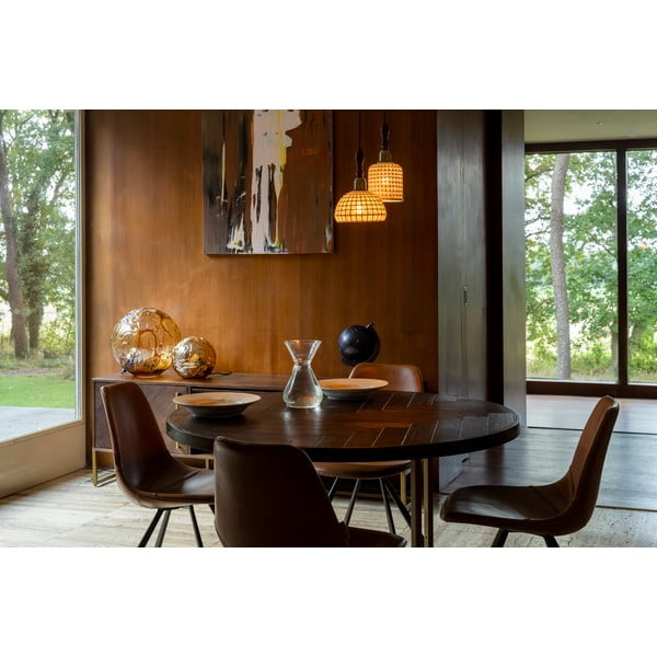 Кръгла маса за хранене в декор от акация ø 120 cm Class - Dutchbone-image-4