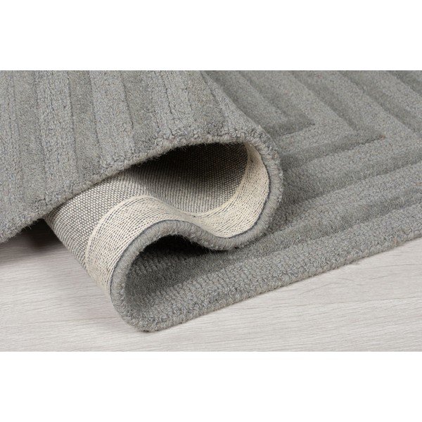 Сив вълнен килим , 160 x 230 cm Estela - Flair Rugs-image-3