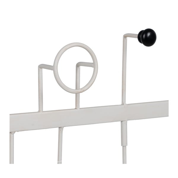 Бяла метална стенна закачалка – Ixia-image-2