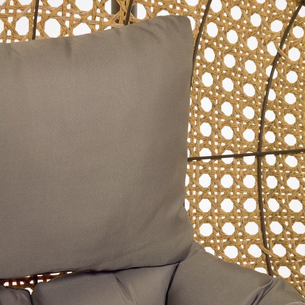 Висящ градински стол със стойка Cira - Kave Home-image-3