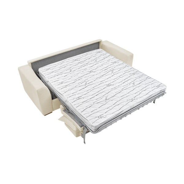 Кремав разтегателен диван от рипсено кадифе 225 cm Augustin – Bobochic Paris-image-4