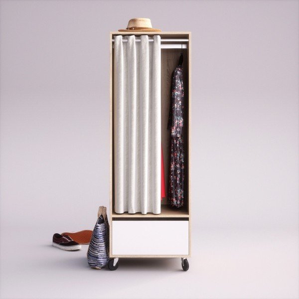 Pojízdný šatník se zásuvkou Crido Consulting Mateo-image-1
