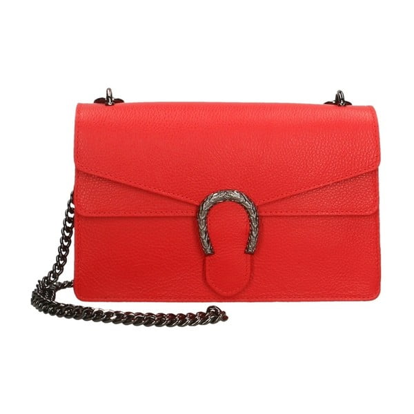 Червена кожена чанта Giselle - Roberto Buono