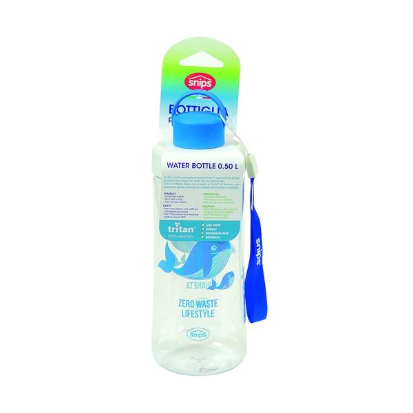 Бутилка за синя вода Whale, 500 ml Save the Ocean - Snips-image-4