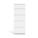 Бял висок скрин 40x107 cm Nova – Tvilum