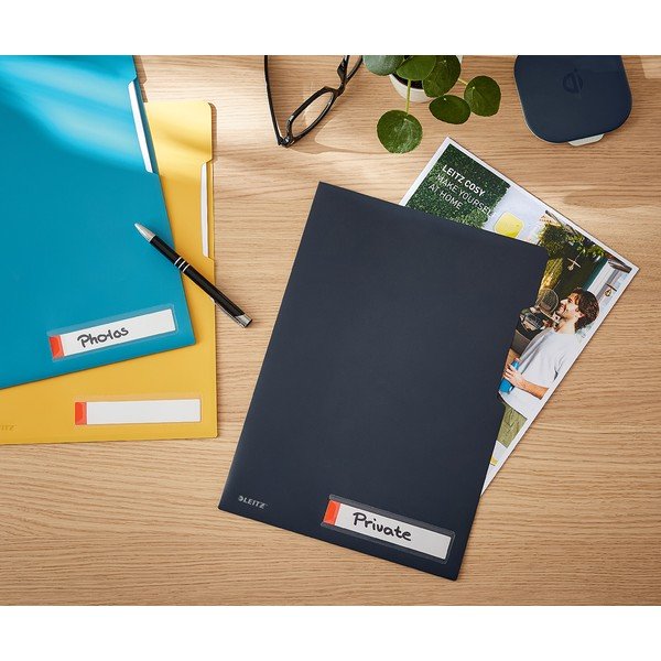 Сиви непрозрачни офис папки , A4 Cosy - Leitz-image-1