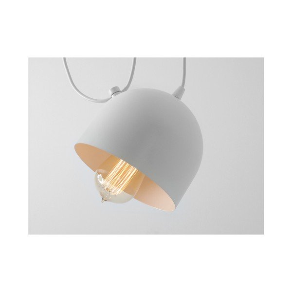 Бяла висяща лампа за 2 крушки Popo - CustomForm-image-1