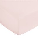Розов еластичен чаршаф от памучен сатен 150x200 cm Cotton Sateen – Bianca