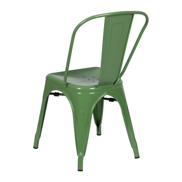 Зелени метални трапезни столове в комплект от 2 бр. – Ixia-image-3