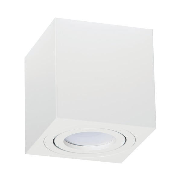 Бяла лампа за таван Блок, височина 8,4 cm - Kobi