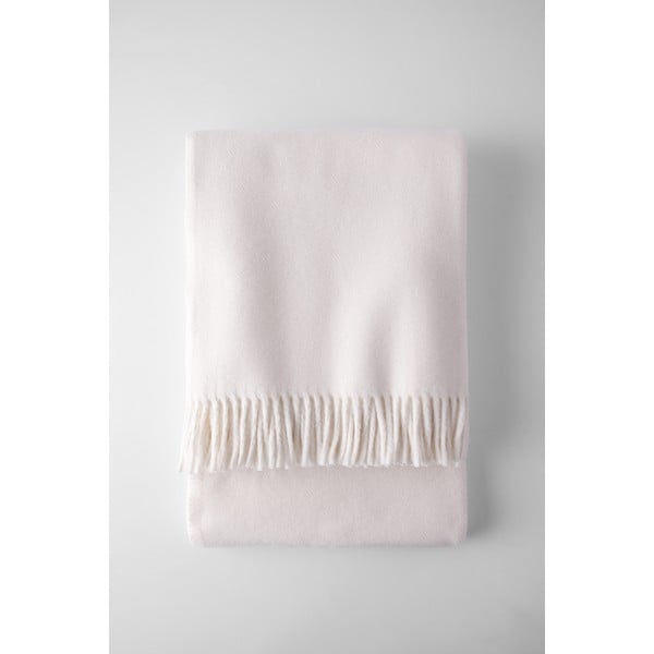 Кремаво одеяло със съдържание на памук Basics, 140 x 180 cm Plain - Euromant